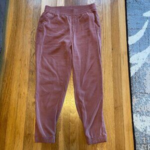 Old Navy High Rise Pull On Jogger Pants, Womens Size M, Rust
